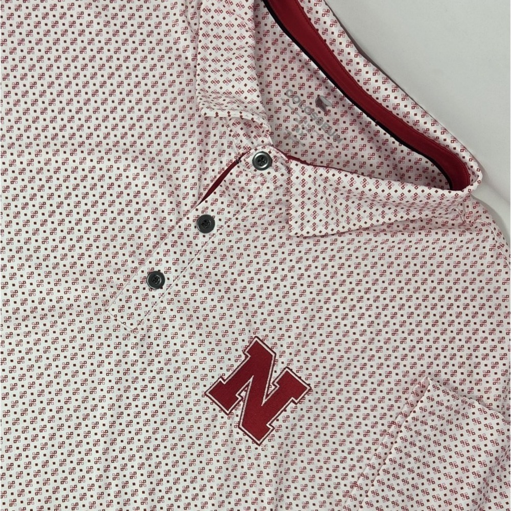 NEW Colosseum‎ Men's Nebraska Polo Shirt Size 4X Big & Tall NWT Cornhuskers NCAA